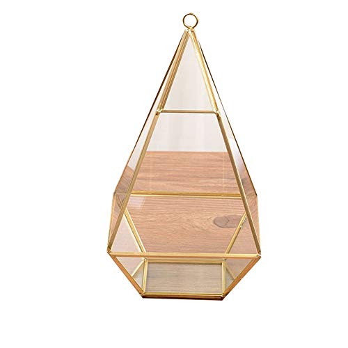 Aioneer Schmuckschatulle kreatives Glas Schmuckvitrine im europäischen Stil geometrischer Phnom Penh transparenter Polygon-Schmuck-Organizer Schmuckschatulle für Frauen von Aioneer