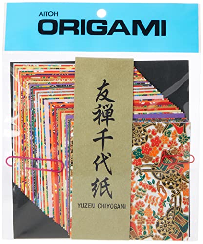 Aitoh Yuzen Washi Chiyogami Origami-Papier, 10,2 cm, 40 Blatt von Aitoh