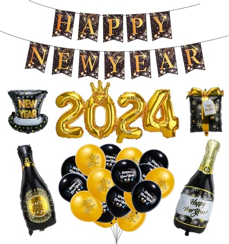 Aitsite Happy New Year Deko 2025, Deko Silvester Party 2025 New Year Decoration für Silvesterparty Silvester Deko 2025 Party(Bier) von Aitsite