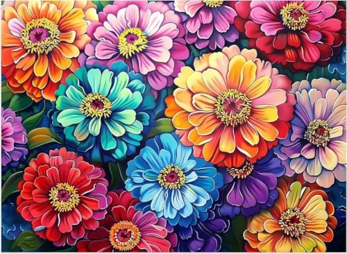 Aiuorty 5D Diamond Painting Bilder Pferd Diamond Art Erwachsene Full DIY Diamant Kunst Malerei Stickerei Set Kreuzstich Bilder Home Wand Dekor 30x40cm (Blumen) von Aiuorty