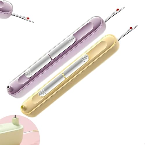 Aiwdeyi 2-in-1-Nadeleinfädler und Fadeneinfädler 2-in-1, 2025 Neue elastische Nahttrenner zum Handnähen, Stricken, Basteln und Quilten von Aiwdeyi