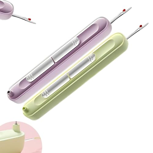 Aiwdeyi 2-in-1-Nadeleinfädler und Fadeneinfädler 2-in-1, 2025 Neue elastische Nahttrenner zum Handnähen, Stricken, Basteln und Quilten von Aiwdeyi