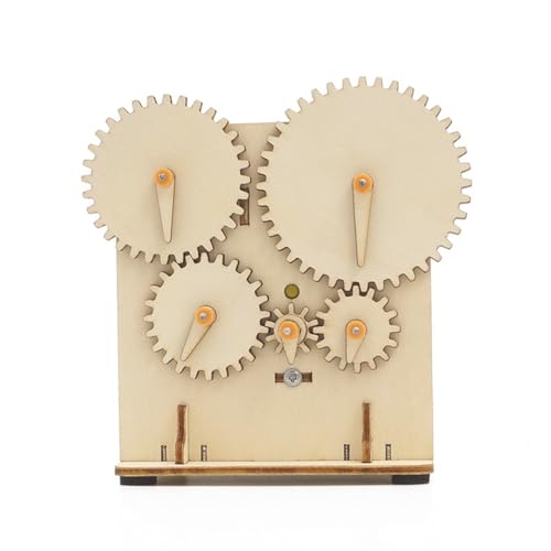 Aiwjeakh DIY -Zahnrad, Wissenschaftliches Experiment, Technologie-Puzzle-Set, Lern- und Lernmaterial, Kunststoff + Metall + Elektronisches Zubehör, 85 X 75 X 100 mm für Kinder von Aiwjeakh