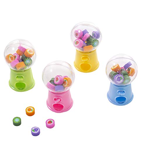 Aiwjeakh Kreative Mini-Frucht Gashapon Radiergummi Maschine Radiergummi Kinder StationäRe Schulbedarf Kinder Geschenk von Aiwjeakh