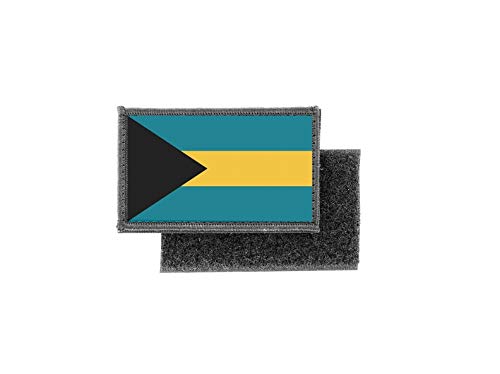 Akachafactory Aufnäher Patch aufbügler gedruckt Flagge Fahne Bahamas von Akachafactory