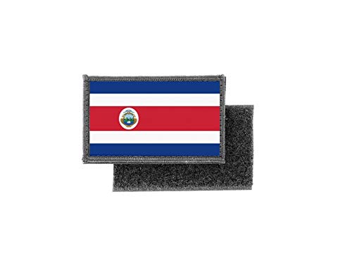 Akachafactory Aufnäher Patch aufbügler gedruckt Flagge Fahne Costa rica von Akachafactory