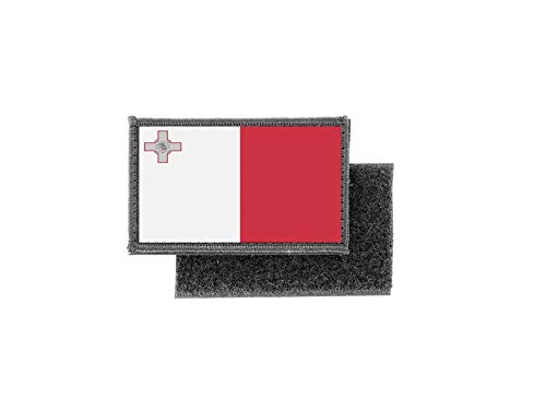 Akachafactory Aufnäher Patch aufbügler gedruckt Flagge Fahne Malta von Akachafactory