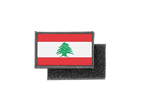 Aufnäher patch aufbügler gedruckt flagge fahne libanon von Akachafactory