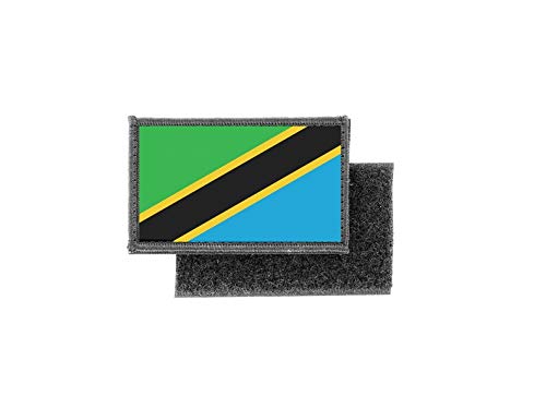 Akachafactory Aufnäher Patch aufbügler gedruckt Flagge Fahne tansania von Akachafactory