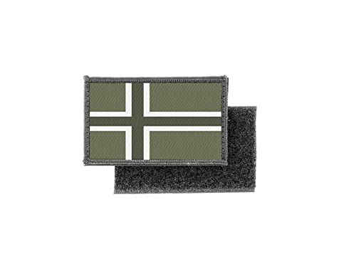 Aufnäher, Aufnäher, bedruckt, Camo, Camouflage, Norwegische Flagge von Akachafactory