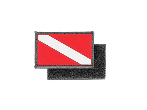 Aufnäher patch aufbügler flagge fahne taucherflagge scuba tauchen taucher r3 von Akachafactory