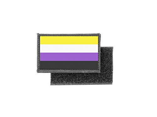 Aufnäher patch aufbügler gedruckt flagge fahne non binary von Akachafactory