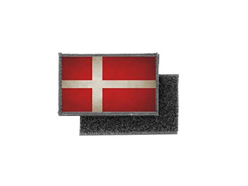 Aufnäher patch aufbügler vintage gedruckt flagge fahne danemark dänemark von Akachafactory