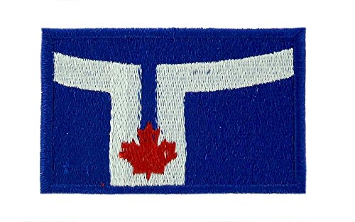 Patch Aufnäher bestickt Flagge Toronto Kanada zum Aufbügeln Backpack Rucksack von Akachafactory