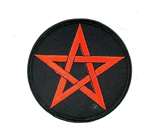 Patches Aufnäher zum Aufbügeln, Motiv: Pentagram 666 satan satanic pentacle von Akachafactory