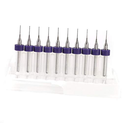 Akozon 10 stücke PCB Leiterplatte Hartmetall Micro Bohrer Tool Set 0,1mm bis 1,4mm(0.5mm) von Akozon