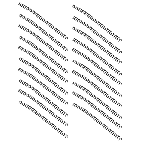 Akozon 20-teiliges Set, 11 Mm Innendurchmesser, 30-Loch-Spiralbindung, Kunststoffspule für A4/A5-Notizbücher – Leise Binderinge – Bunte Einzeldraht-Spiralbuchringe (#1) von Akozon