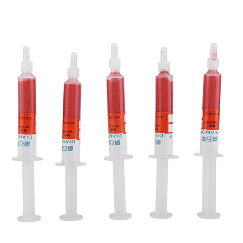 Akozon Diamantschleifpaste 5 Stck/set Diamantschleifen Polieren Paste Läppen Compound Körnung W0.5-W40 320~10000(W3.5# 3000) von Akozon