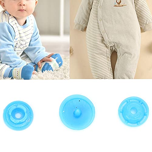 Akozon Hochwertige, Farbenfrohe 4-in-1-Babyschnallen aus Kunstharz, Druckknöpfe für Bettbezüge für Kinderbekleidung, Lätzchenknöpfe aus Kunststoff (T5) von Akozon