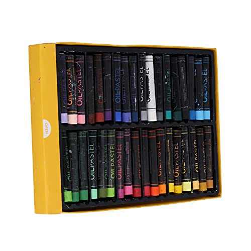 Akozon Lebendiges Ölpastell-Set für – 12, 18, 24, 36 Farben, Ungiftiges Zeichenzubehör für Kunst und Handwerk, Zum Kritzeln, Malen und für Kreative Projekte (36 Farben) von Akozon