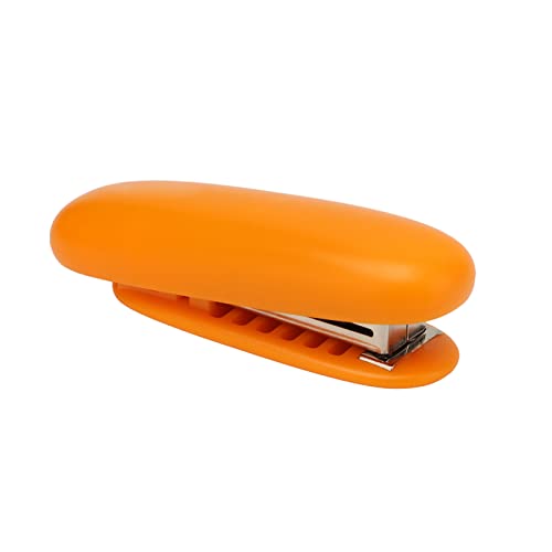 Akozon Mini-Heftgerät, Tragbares, Ergonomisches Handheftgerät mit Hebelstruktur für den Arbeitssparenden Gebrauch Im Büro, in der Schule und zu Hause (ORANGE) von Akozon