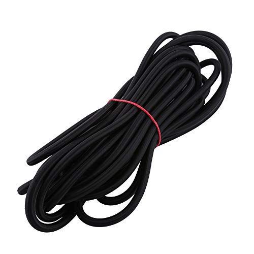 Akozon Starke Elastische Bungee Seil Schock Schnur Binden DIY Handwerk Schmuck Machen 1 stück(10mm 10m-Schwarz) von Akozon