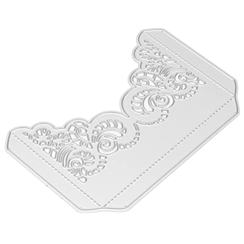 Akozon Vielseitige Stanzformen aus Karbonstahl für DIY Scrapbooking, Hohle Spitzen-Stanzform, für die Dekoration von Einladungskarten und Alben von Akozon