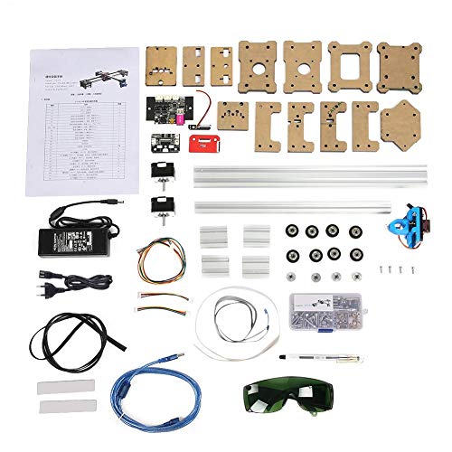 Akozon Zeichenmaschine 100-240VA 2 Achsen DIY CNC XY Plotter Stift Zeichenmaschine Roboter verarbeitungsbereich 320 * 266mm Malerei Handschrift Roboter Kit(EU Stecker) von Akozon