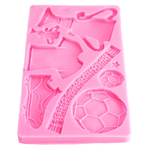 Fußball-Trophäe, Silikon-Fondant, Kleidung, Schuhe, Kuchen, Chote, DIY, Backen, Rosa von Akozon