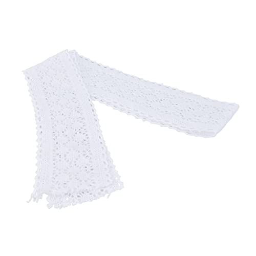 Spitzenbesatz, 10 Yard, Exquisites Muster, Langlebig, Hautfreundlich, Weißes Spitzenband für Hochzeit, Party, Weiß (WHITE) von Akozon