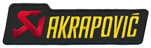 AKRAPOVIC Aufnäher Patches Aufbügler Motorrad Auspuff Schalldämpfer MotoGP von Akrapovic