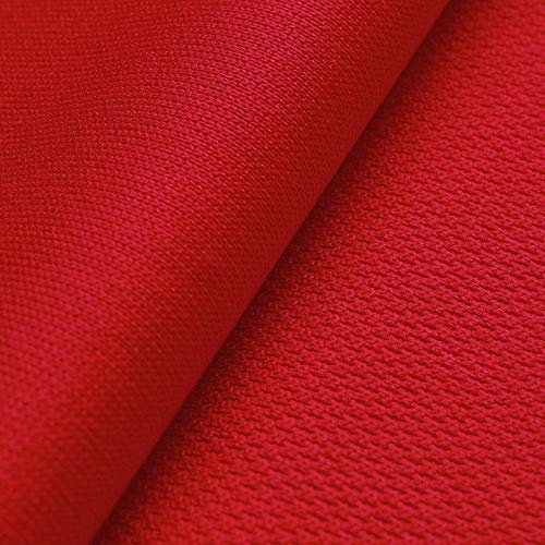 Coolmax® Light - 100% Polyester Coolmax - schnell trocknend - beidseitig verwendbar - rascher Feuchtigkeitstransport - Stoff - Meterware (rot) von Aktivstoffe