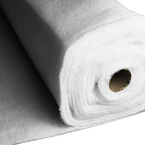 Watte/Volumenvlies - 100 gr/m² - 210 cm Überbreite - Öko-Tex® Standard 100 - Stoff Meterware - 100% Polyester von Aktivstoffe