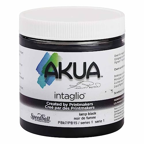 Akua IILB Intaglio Ink, Rußschwarz, 8 oz von Akua