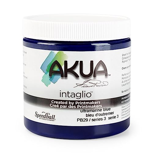 Akua Intaglio Tinte, 237 ml, Ultramarinblau von Akua