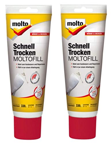 Molto Moltofill Schnell Trocken innen Fertigspachtel weiß 2 x 330 Gramm von Akzo Nobel