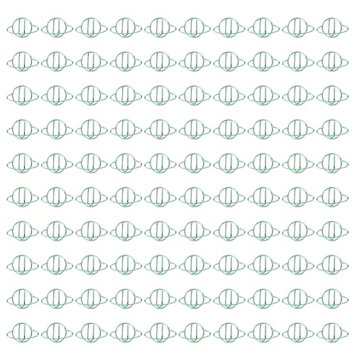 Aladeno 100 Stück grüne Büroklammern, niedliche Büroklammern, Metall-Büroklammern, kleine Klammern, Bürobedarf, Galvanikverfahren, leichte Büroklammern für den persönlichen von Aladeno