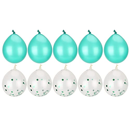 Aladeno 10Pcs Balloons Latex Balloons Sequined Balloons Green Balloons Wedding Decorations Party Supplies Party Balloons for Birthday Baby Shower Wedding Party Decorations von Aladeno