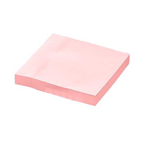 Aladeno Haftnotizen, 7,6 x 7,6 cm, selbstklebende Pads, leuchtende Farben, Haftnotizen, reibungsloses Schreiben, recycelbar, einfach zu posten, Haftnotizen zum Kommentieren von (Rosa) von Aladeno