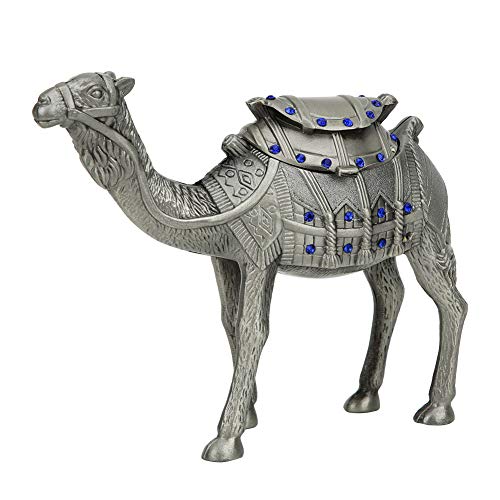 Aladeno Schmuckschatulle, niedlicher Kamel-Schmuck-Organizer, Legierungs-Schmuckkästchen, Tier-Schmuckhalter, Organizer, Kamel-Statuen, Strass-eingelegte Schmuckschatulle für von Aladeno