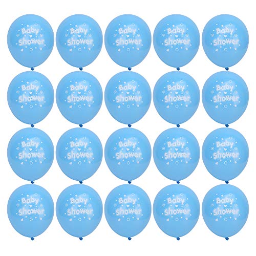 Aladeno Verschiedene Regenbogen-Latex-Luftballons, 20 Stück, 30,5 cm große Luftballons, verschiedene Farben, bedruckte Party-Luftballons, Jubiläums-Luftballons für Geburtstag, (Blue) von Aladeno