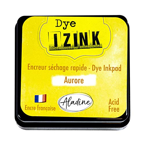 Aladine 19251 Izink Dye Stempelkissen Gelb von Aladine