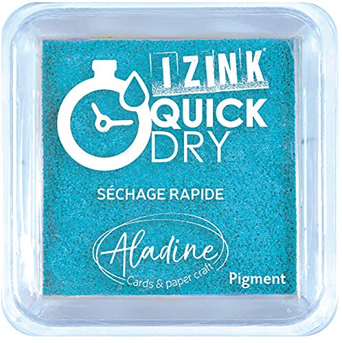 Aladine 19530 Izink Quick Dry Stempelkissen, Südsee, 5 x 5 cm von Aladine