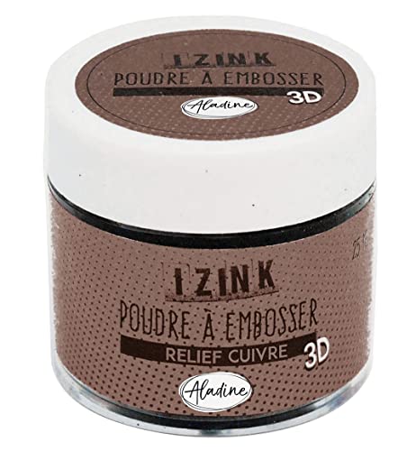 Aladine IZINK Embossing-Pulver, Kupfer, 25 ml, Universal von Aladine