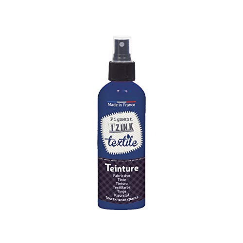 Aladine Textilfarbe, Spray, Izink, dekorative Textilfarbe, einfache Anwendung, hergestellt in Frankreich, 80 ml, Farbe Dunkelblau, Pastellfarben Aladine Textilfarbe, Spray, Izink, dekorative Textilfarbe, einfache Anwendung, hergestellt in Frankreich, 80 ml, Farbe Dunkelblau, Pastellfarben von Aladine