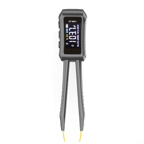 Alanmoship ZT-MD1 Digitaler LCR Brücken-Pinzetten-Messgerät Tester für SMD-Komponenten, 9999 Counts OLED-Display von Alanmoship