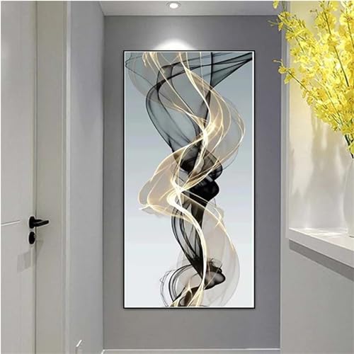 Alaoan Diamond Painting Erwachsene Xxl 60x120cm Abstrakte Kunst DIY Full Drill Diamond Crystal Art Leinwand Dekoration Stickerei Kreuzstich Home Wall Décor von Alaoan