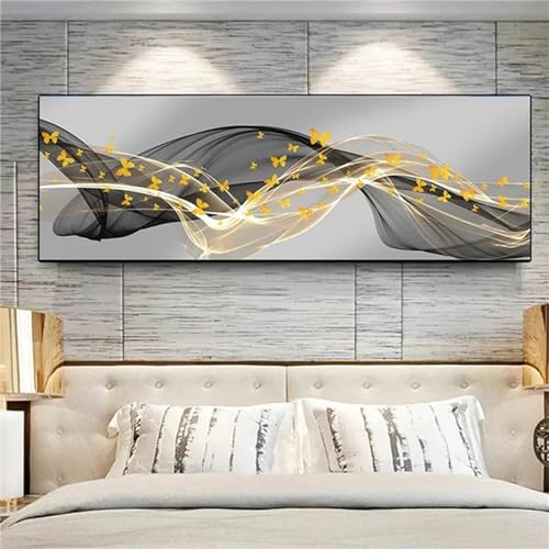 Alaoan Diamond Painting Erwachsene Groß xxl 50x150cm Schmetterling Diamant Painting Bilder DIY Full Eckige SteineSchleife Diamant Kunst Malerei Stickerei Kreuzstich Bilder Home wanddekoration M-172 von Alaoan