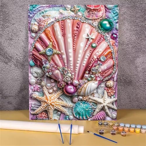 Malen Nach Zahlen Erwachsene Perle,Malen Nach Zahlen Hülse,DIY Handgemalt Ölgemälde Leinwand Kits für Anfänger,Mit Pinsels und Acrylfarbe Als Geschenkes und Heimdekoration,Ohne Rahmen 30x40 cm GH-805 von Alaoan