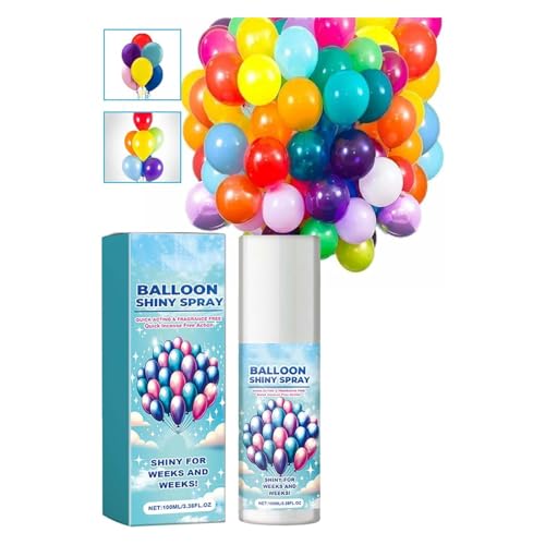 Ballon-Glanz-Spray, Ballon-Hochglanz-Spray für Latexballons, Ballonglanz-Spray für den Außenbereich, sofortige Hochglanzballons für Party-Dekoration, schnell trocknende Ballonglanz-Lösung (Blau, 1 von Alapek
